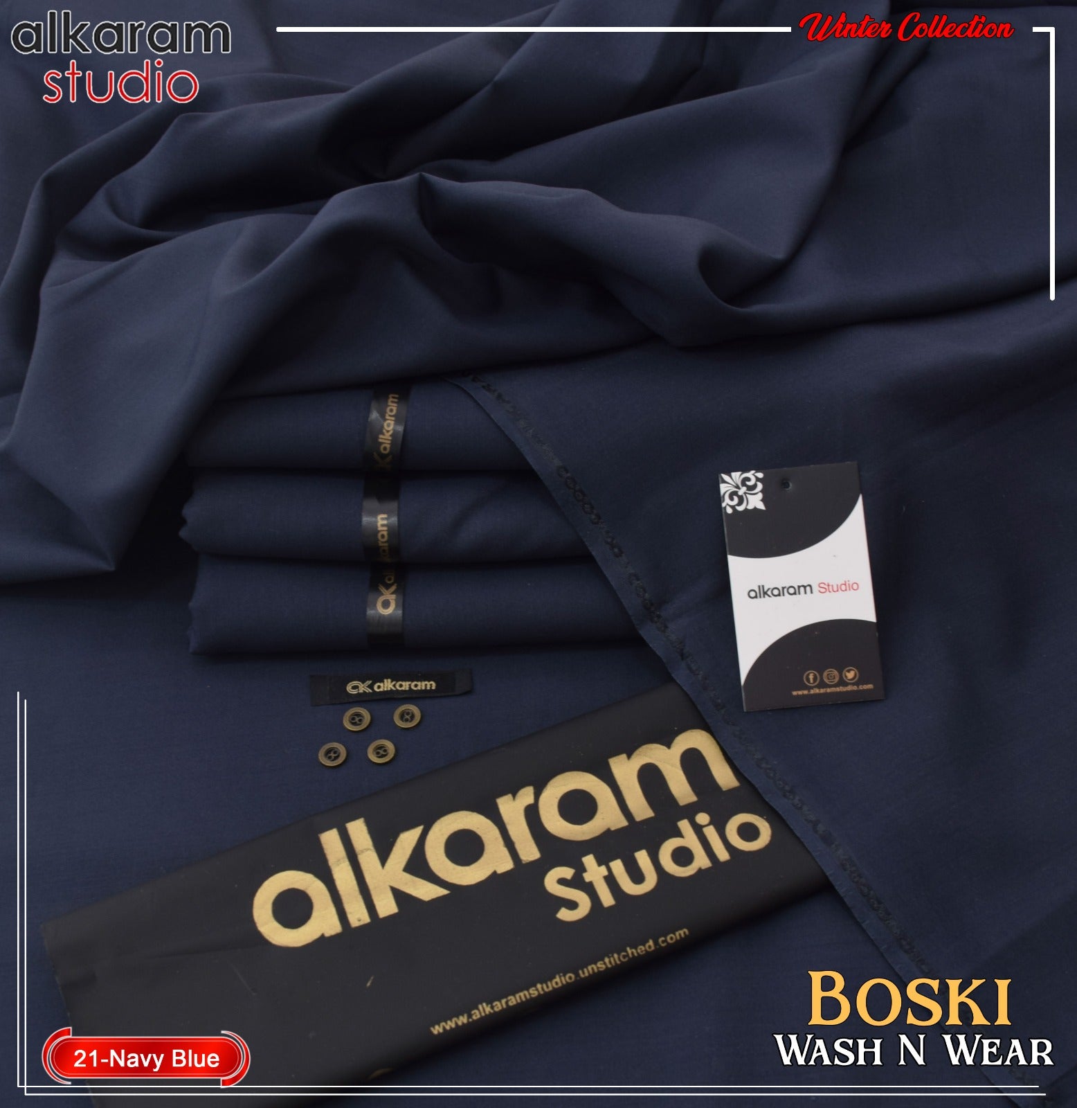 Alkaram Boski Wash & Wear -2025