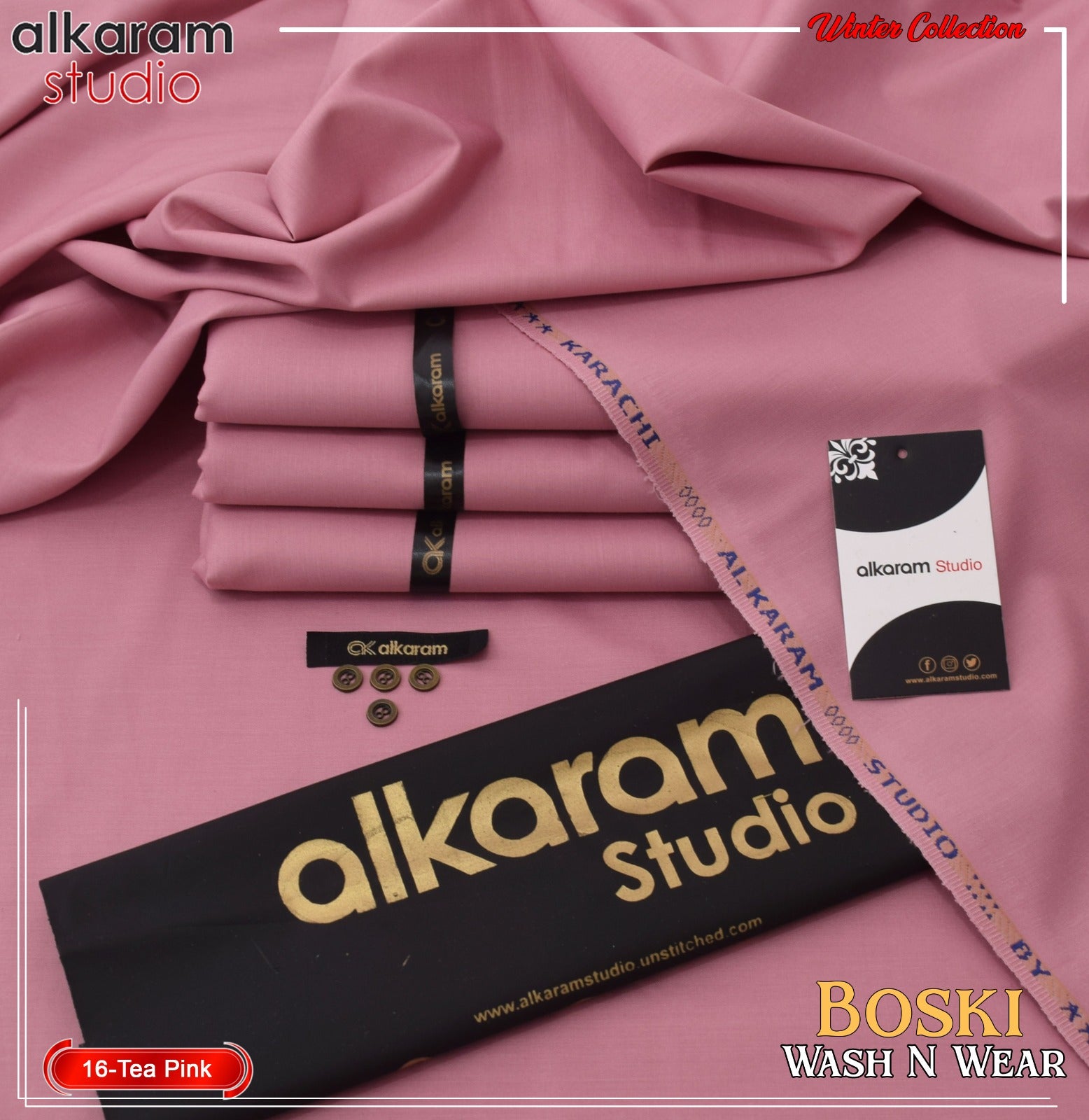 Alkaram Boski Wash & Wear -2025